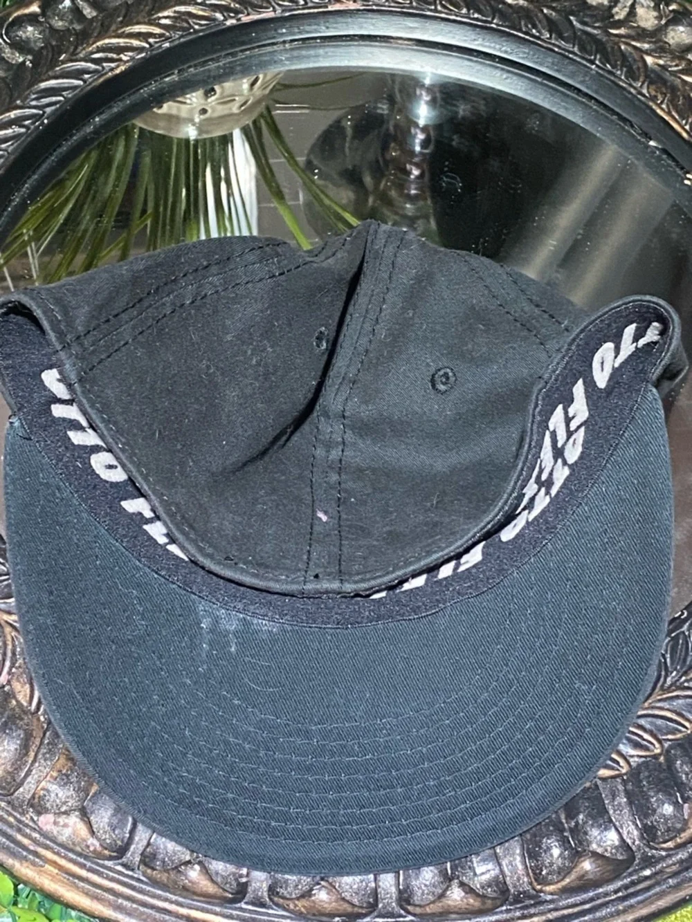 OTTO Black Hat with Green and Blue Embroidered 'Racing' Logo